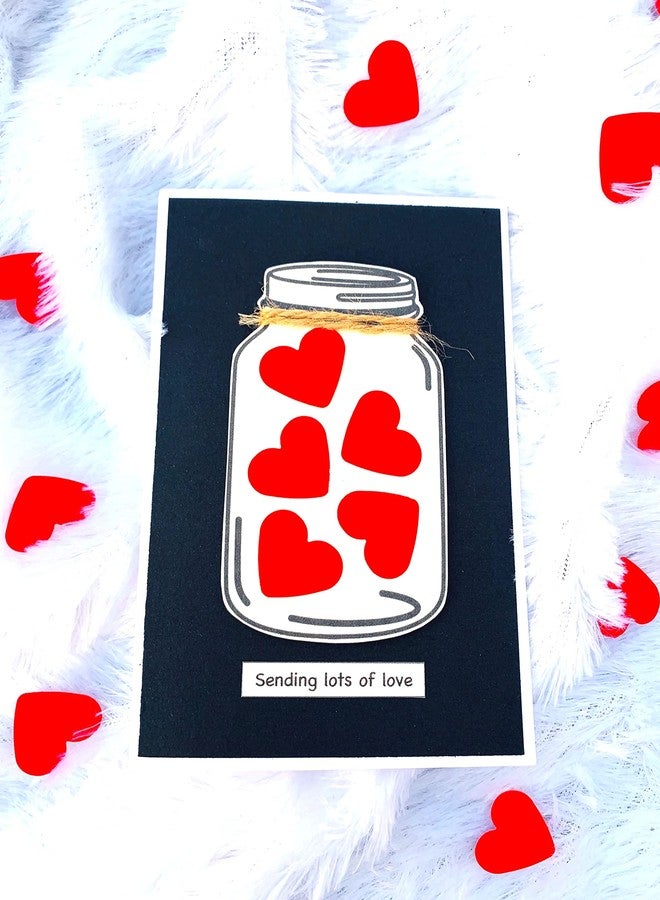 Crafted Forever Lots of Love Greeting Card with envelope 4X6 inches for Anniversary/Valentine Day/spouse birthday/partner birthday heavy paper used, inside blank - Image 1